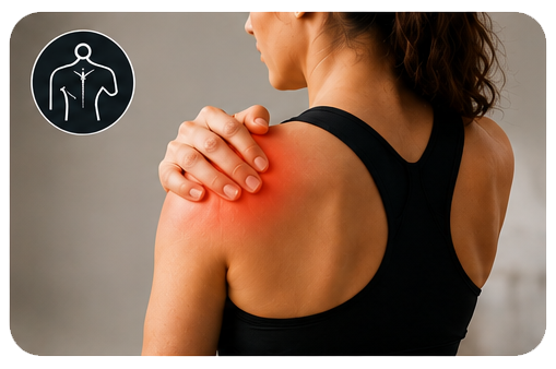Muscle release therapy support for shoulder mobility at CorAxis